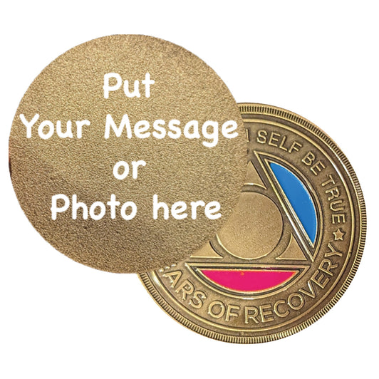 Customize Your Own Tri-Color AA Sobriety Coin